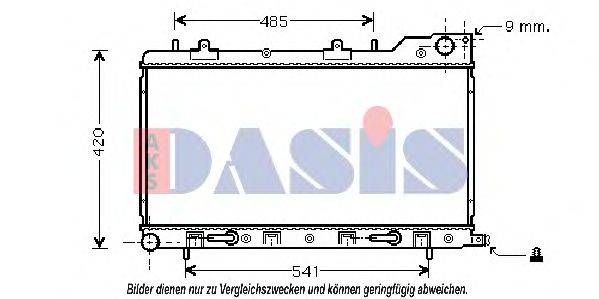 AKS DASIS 350018N Радіатор, охолодження двигуна