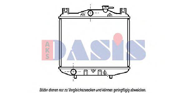 AKS DASIS 350080N Радіатор, охолодження двигуна