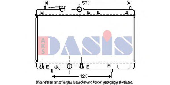 AKS DASIS 360022N Радіатор, охолодження двигуна