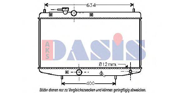 AKS DASIS 360230N Радіатор, охолодження двигуна