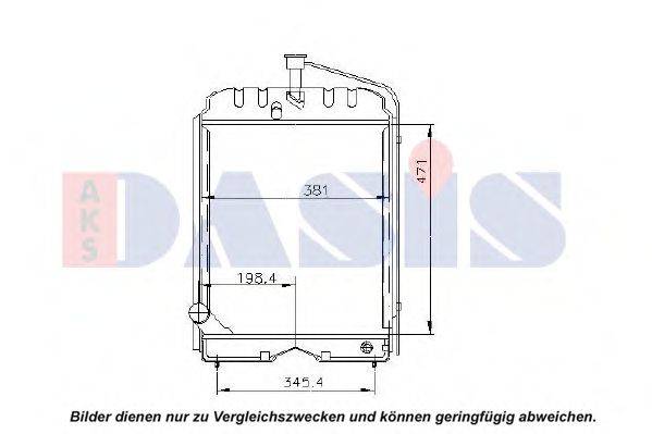 AKS DASIS 4500091 Радіатор, охолодження двигуна