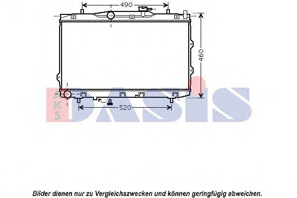 AKS DASIS 510094N Радіатор, охолодження двигуна