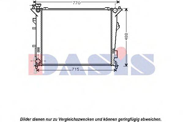 AKS DASIS 510098N Радіатор, охолодження двигуна