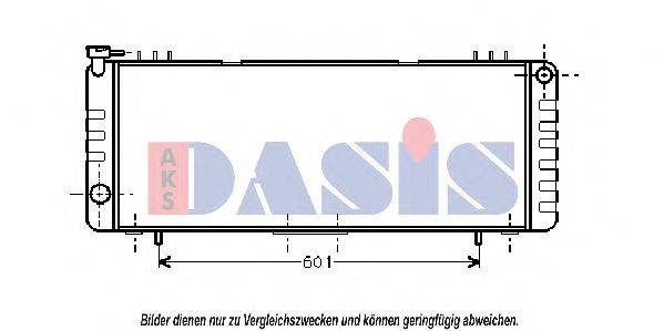 AKS DASIS 520024N Радіатор, охолодження двигуна