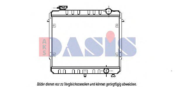 AKS DASIS 520042N Радіатор, охолодження двигуна