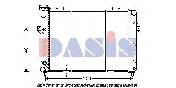 AKS DASIS 520480N Радіатор, охолодження двигуна