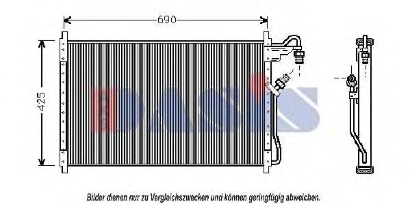 AKS DASIS 522120N Конденсатор, кондиціонер
