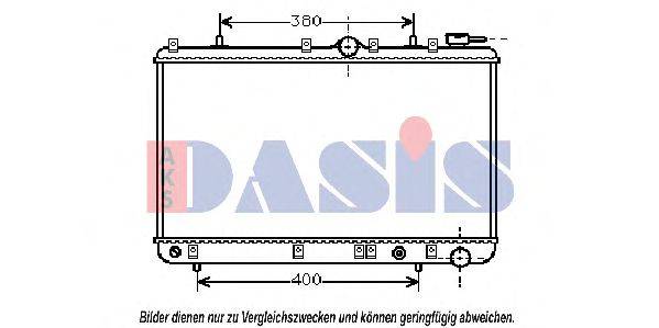 AKS DASIS 560060N Радіатор, охолодження двигуна