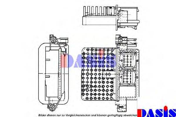 AKS DASIS 740108N Блок управління, опалення/вентиляція