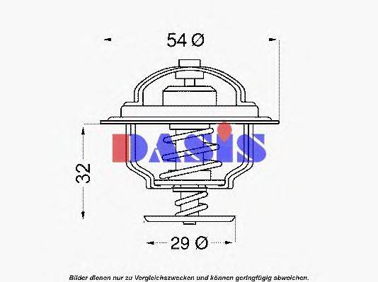 AKS DASIS 750432N Термостат, охолоджуюча рідина