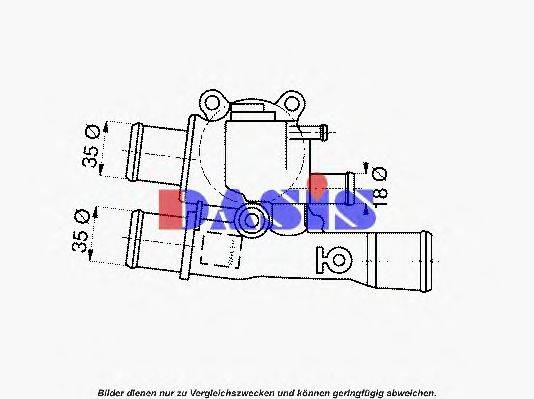 AKS DASIS 751822N Термостат, охолоджуюча рідина