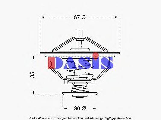 AKS DASIS 423184D Термостат, охолоджуюча рідина