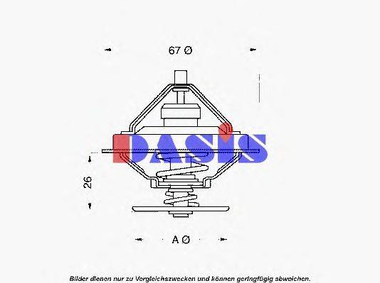 AKS DASIS 423571D Термостат, охолоджуюча рідина