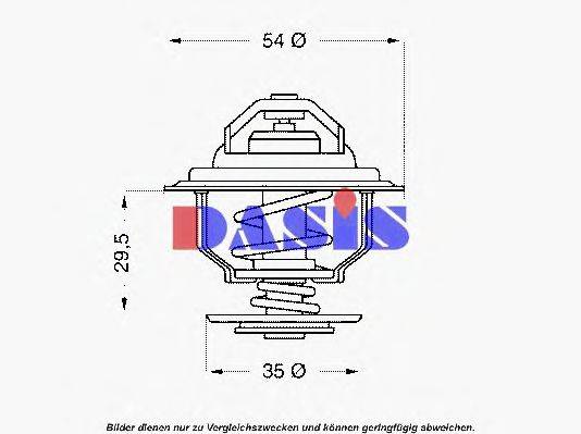 AKS DASIS 751940N Термостат, охолоджуюча рідина