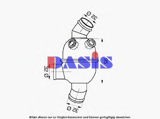 AKS DASIS 751955N Термостат, охолоджуюча рідина