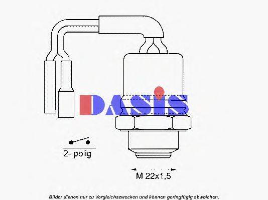 AKS DASIS 601695 Термивимикач, вентилятор радіатора