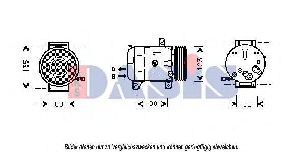 AKS DASIS 820670N Компресор, кондиціонер