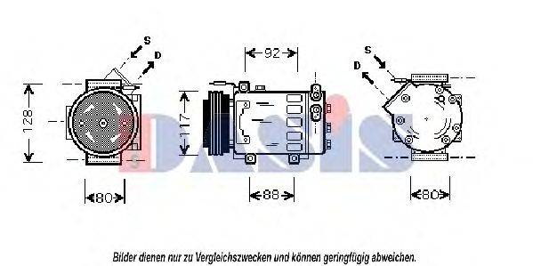 AKS DASIS 850110N Компресор, кондиціонер