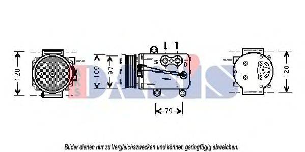 AKS DASIS 850568N Компресор, кондиціонер