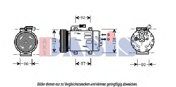 AKS DASIS 850844N Компресор, кондиціонер