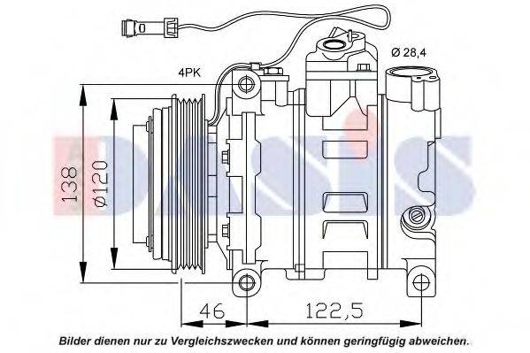 AKS DASIS 850866N Компресор, кондиціонер