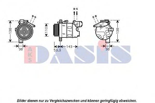 AKS DASIS 851083N Компресор, кондиціонер