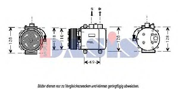 AKS DASIS 851110N Компресор, кондиціонер