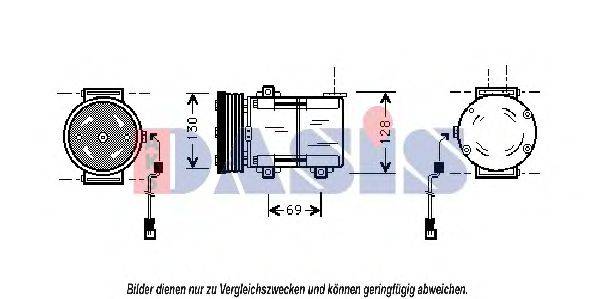 AKS DASIS 851377N Компресор, кондиціонер