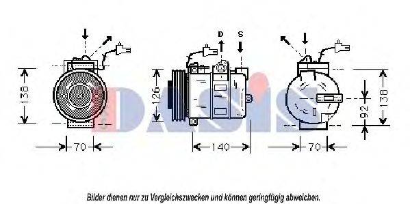 AKS DASIS 851414N Компресор, кондиціонер