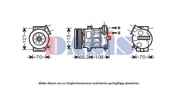 AKS DASIS 851554N Компресор, кондиціонер