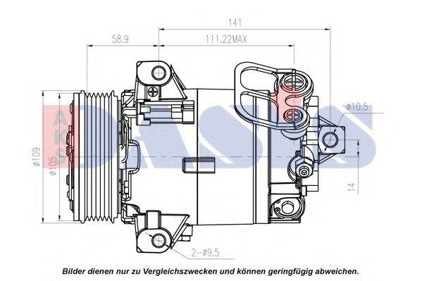 AKS DASIS 851596N Компресор, кондиціонер