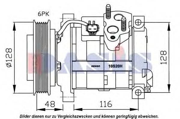 AKS DASIS 851625N Компресор, кондиціонер