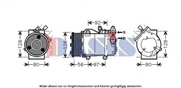 AKS DASIS 851677N Компресор, кондиціонер