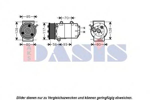 AKS DASIS 851690N Компресор, кондиціонер