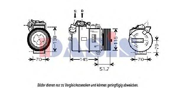 AKS DASIS 851805N Компресор, кондиціонер