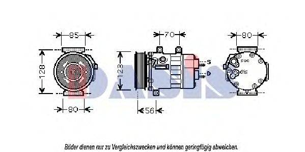 AKS DASIS 851814N Компресор, кондиціонер