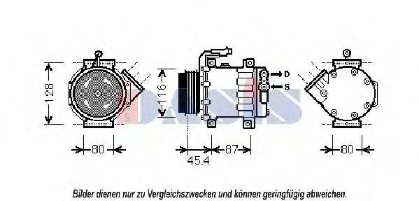 AKS DASIS 851833N Компресор, кондиціонер