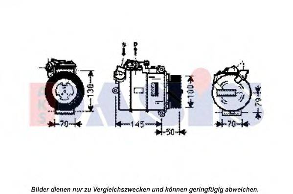 AKS DASIS 851909N Компресор, кондиціонер