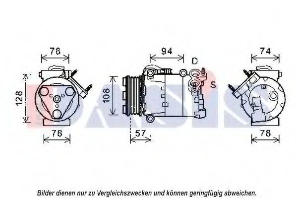 AKS DASIS 852556N Компресор, кондиціонер