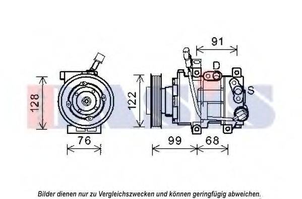 AKS DASIS 852571N Компресор, кондиціонер