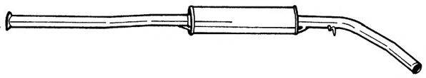 AKS DASIS SG65407 Середній глушник вихлопних газів