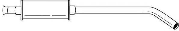 AKS DASIS SG50487 Середній глушник вихлопних газів