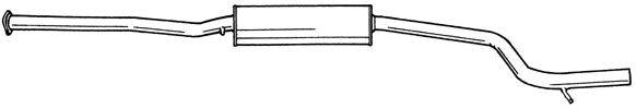 AKS DASIS SG25479 Середній глушник вихлопних газів