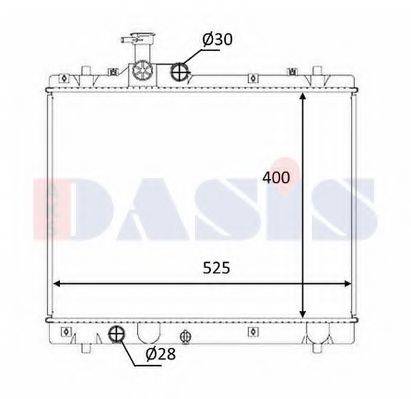 AKS DASIS 320060N Радіатор, охолодження двигуна