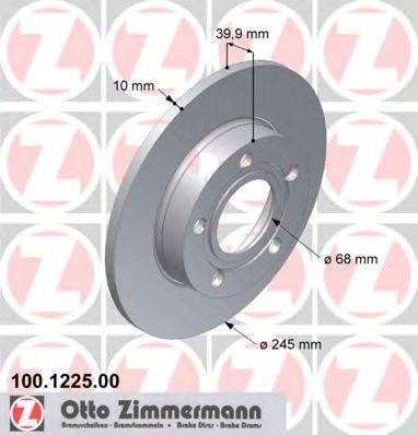 ZIMMERMANN 100122500 гальмівний диск