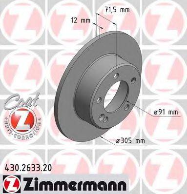 ZIMMERMANN 430263320 гальмівний диск