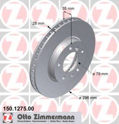 ZIMMERMANN 150127500 гальмівний диск