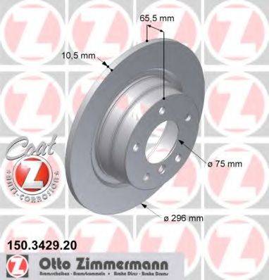 ZIMMERMANN 150342920 гальмівний диск