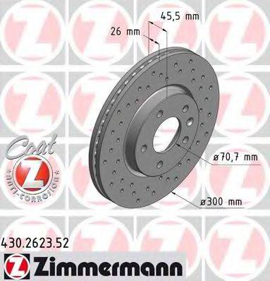 ZIMMERMANN 430262352 гальмівний диск