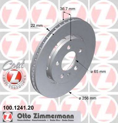 ZIMMERMANN 100124120 гальмівний диск